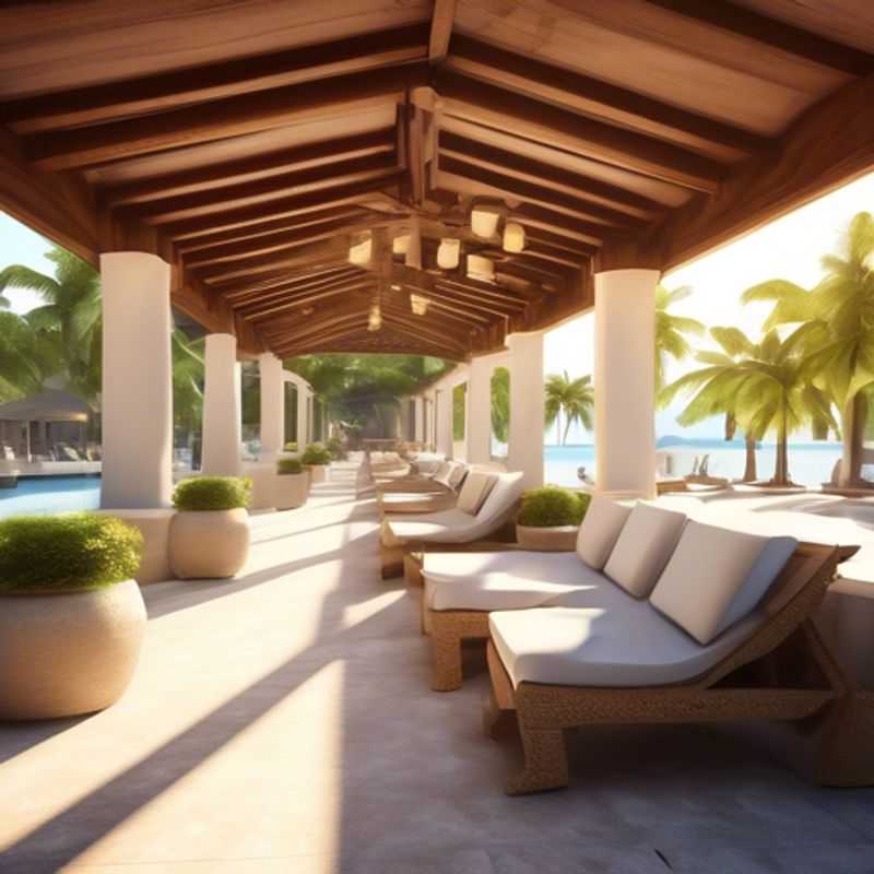 A cozy outdoor covered seating area, perfect for enjoying the fresh air and sunshine.