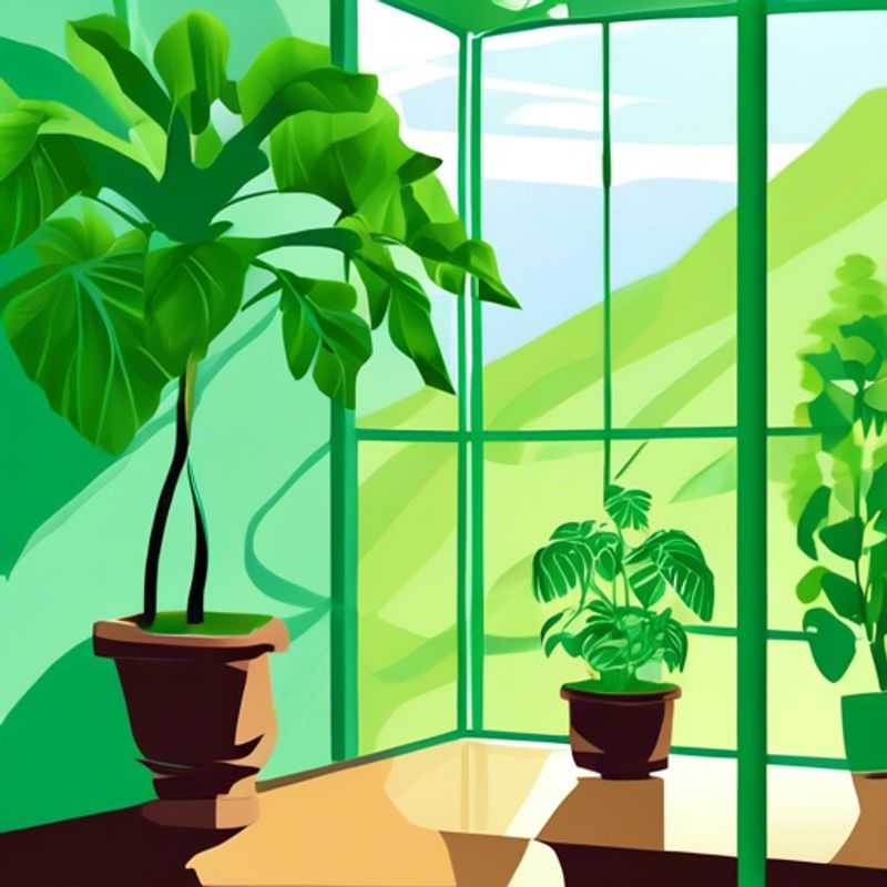 Planta verde em vaso, pronta para alegrar seu lar.