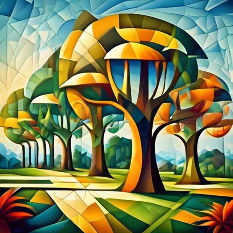 A variety of trees suitable for home gardens.