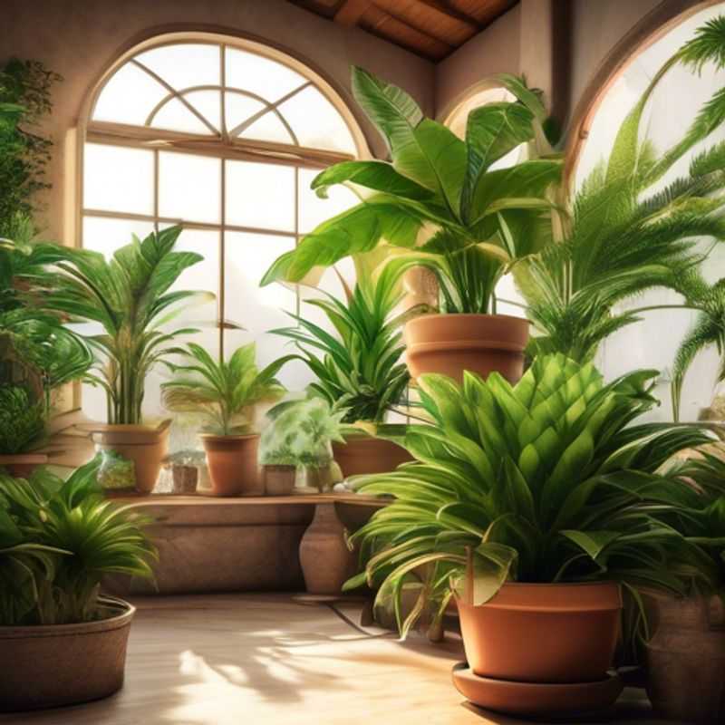 A collection of unusual and striking houseplants, showcasing their unique textures, shapes, and colors.