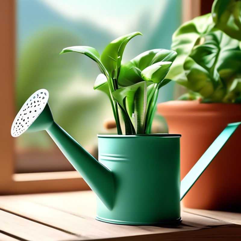 Um regador para plantas domésticas, perfeito para manter suas plantas felizes e saudáveis.