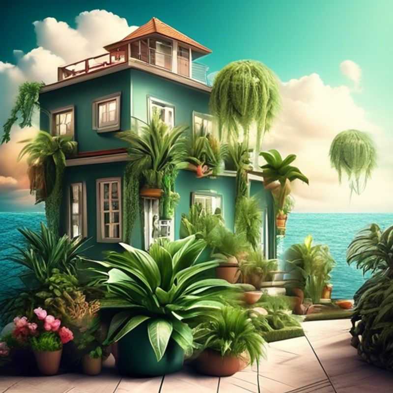 A vibrant collection of house plants, showcasing a variety of shapes, colors, and textures.