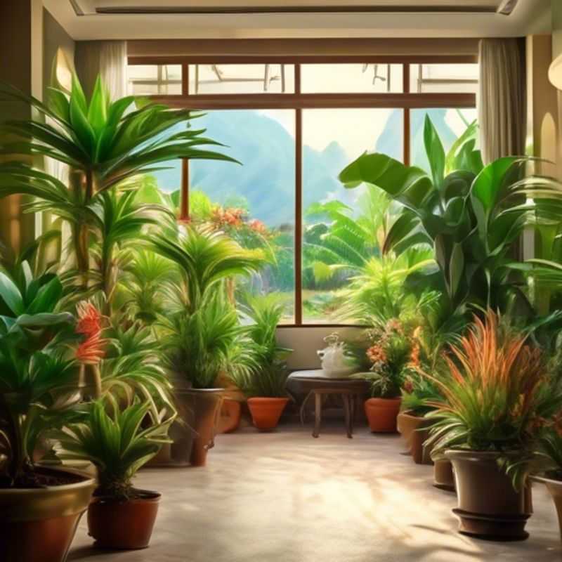 A vibrant collection of popular indoor plants, showcasing their diverse textures and colors.