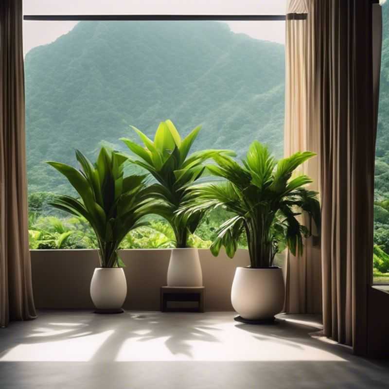 A lush collection of large indoor plants, perfect for adding a touch of nature to your home.