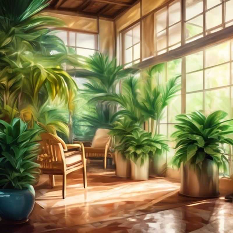 Decoración de plantas de interior para el hogar.