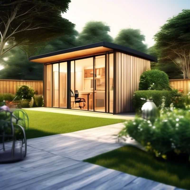 A budget-friendly garden office, ideal for those seeking a practical and affordable workspace solution.