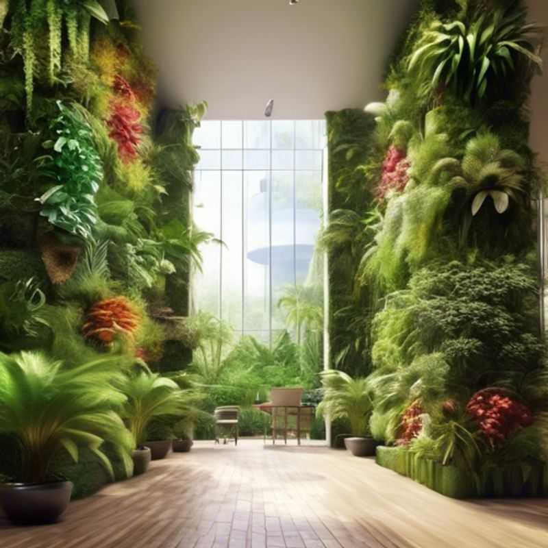 Een indoor verticale tuin, een stijlvolle en ruimtebesparende manier om te tuinieren binnen.