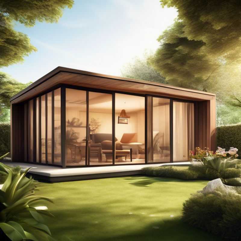 Considere o tamanho e o layout do seu jardim para determinar o tamanho ideal do escritório