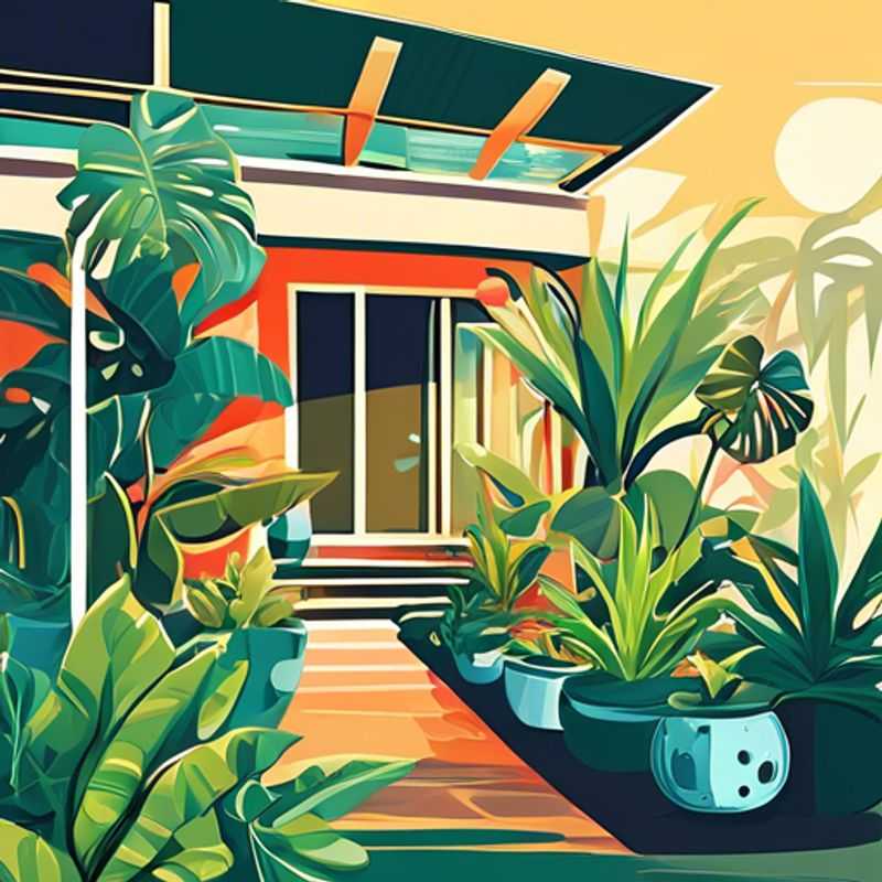 A variety of house plants for sale, showcasing the different types and sizes available locally.