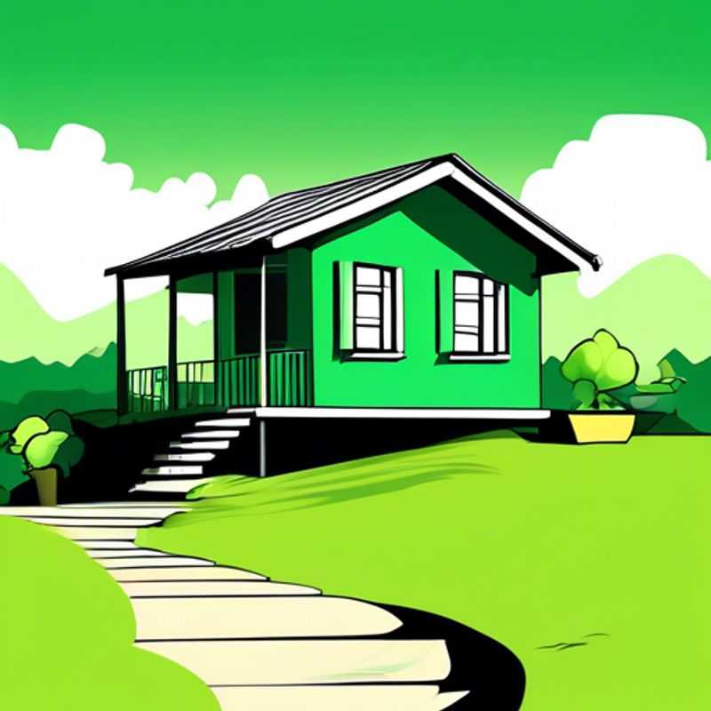 A charming small green house, perfect for those considering downsizing or starting a new chapter in a cozy space.
