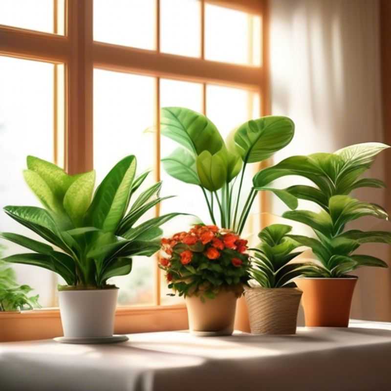 Thriving houseplants, adding a touch of life and vibrancy to your home.