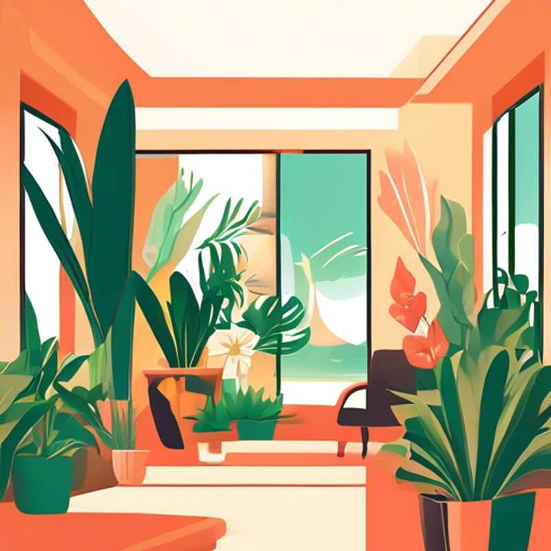 A vibrant collection of houseplants displayed online, showcasing the variety available for purchase.