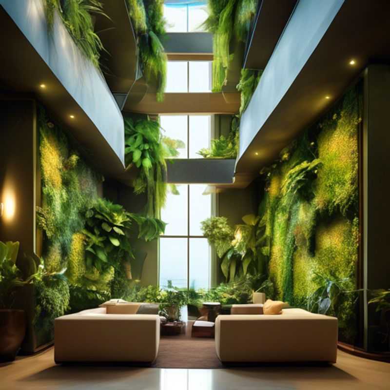 Een indoor verticale tuin, een stijlvolle en ruimtebesparende manier om te tuinieren binnen.