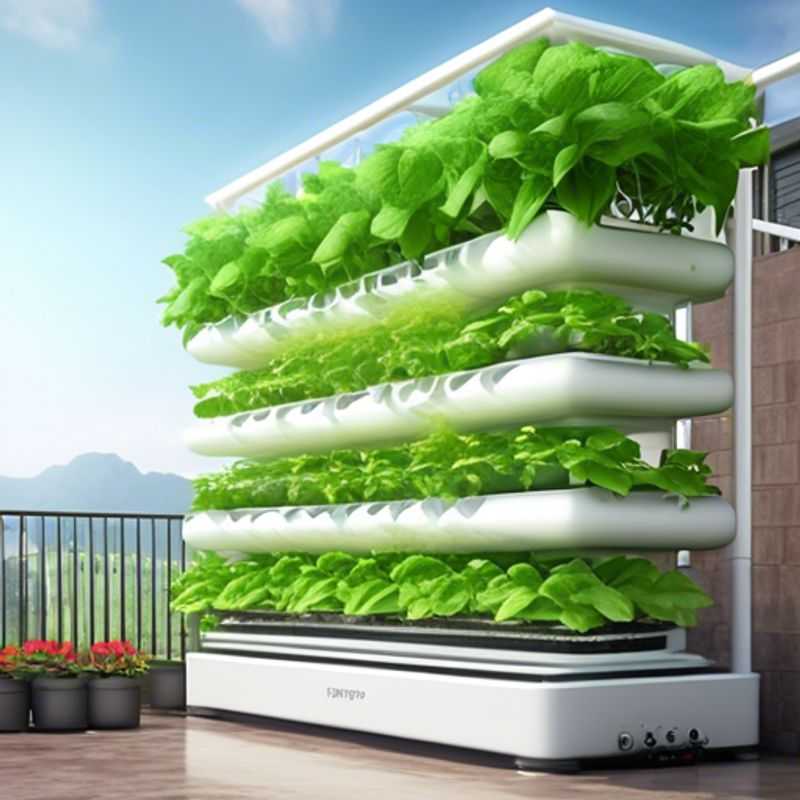 Um sistema de cultivo hidropônico, pronto para o seu jardim interior.