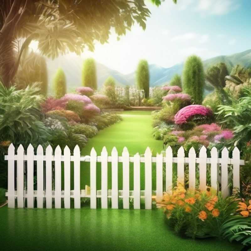 Cerca decorativa de jardim para melhorar a estética do seu espaço verde.