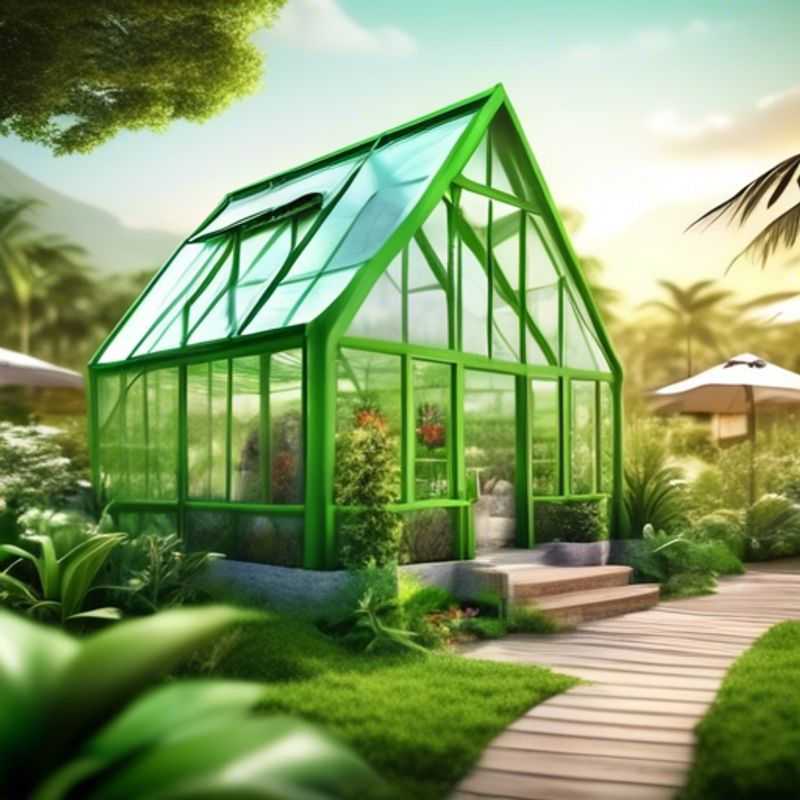Mini estufa verde para iniciantes na jardinagem