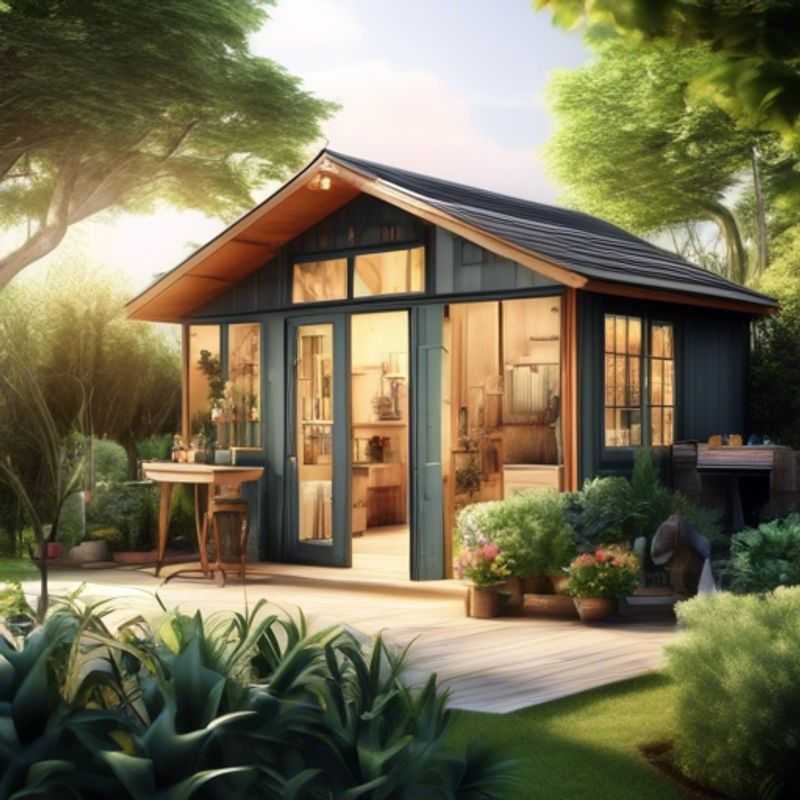 A modern garden studio shed, perfect for adding extra space to your home.