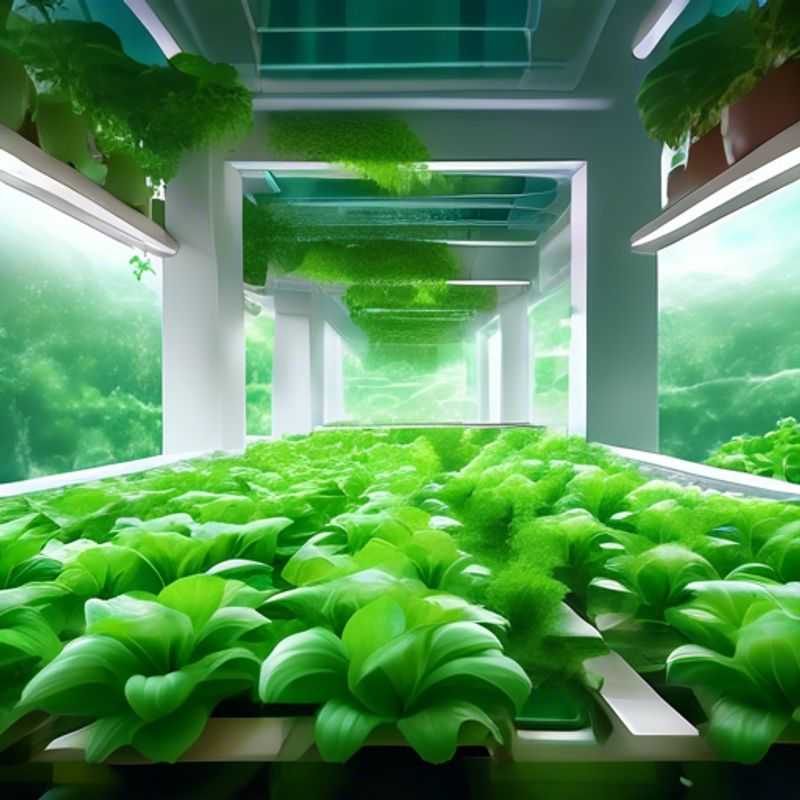 Een binnenshuis hydrocultuursysteem, klaar voor de teelt van verse groenten en kruiden.