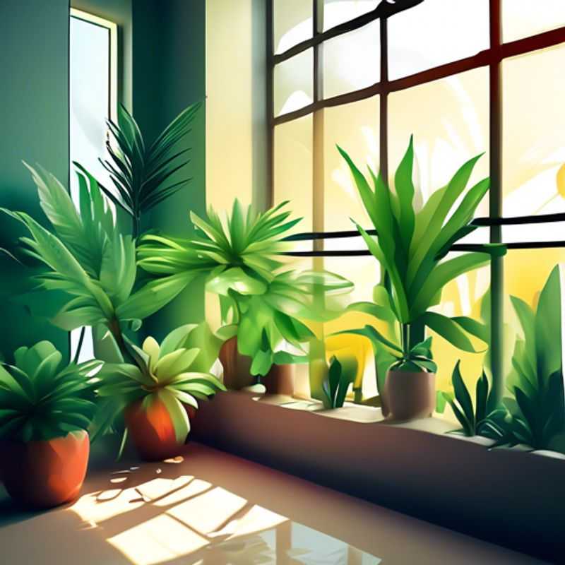 A variety of popular houseplants, including snake plants, ZZ plants, and peace lilies.