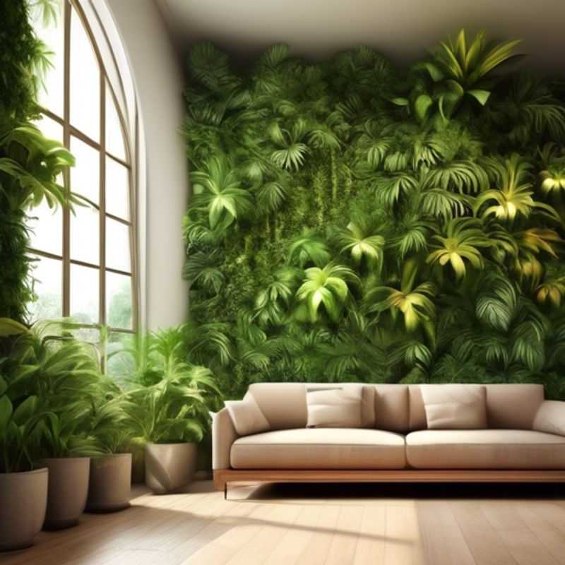 Meet de beschikbare wandruimte om te zorgen dat de plantenwand goed past