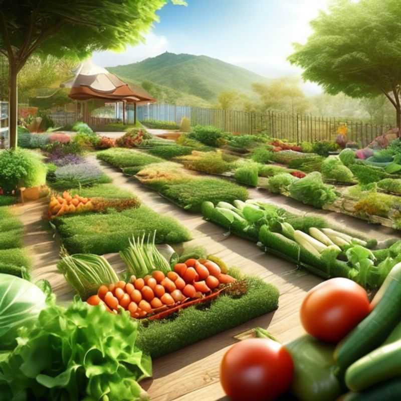A vibrant vegetable garden bursting with life, showcasing the potential of your own homegrown produce.