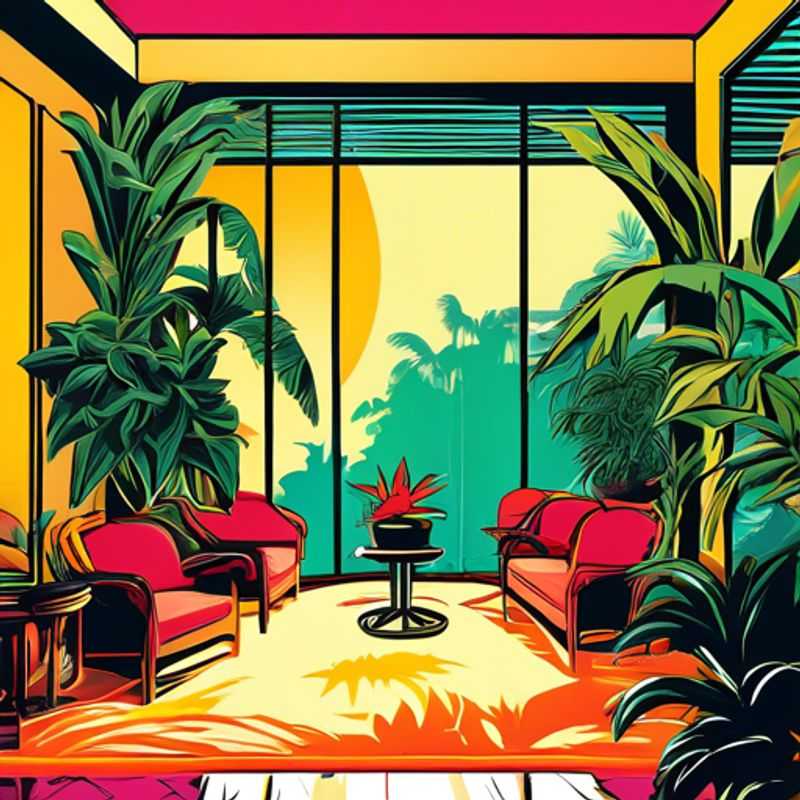 A vibrant collection of exotic indoor plants, showcasing their unique textures and colors.