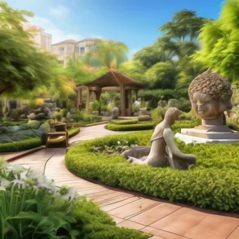 Meça o espaço disponível no seu jardim para escolher a arte de tamanho adequado