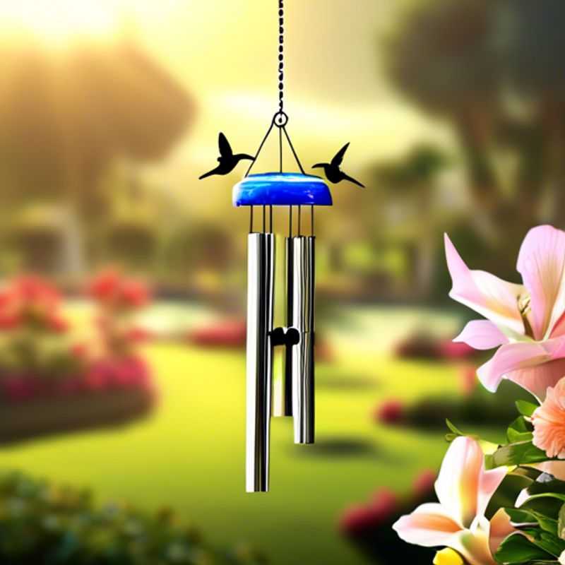 Carrilhões de beija-flor solar - Uma ótima adição ao seu jardim!