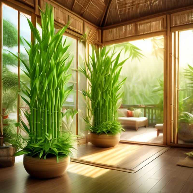 A variety of bamboo houseplants, showcasing different species and growth habits.
