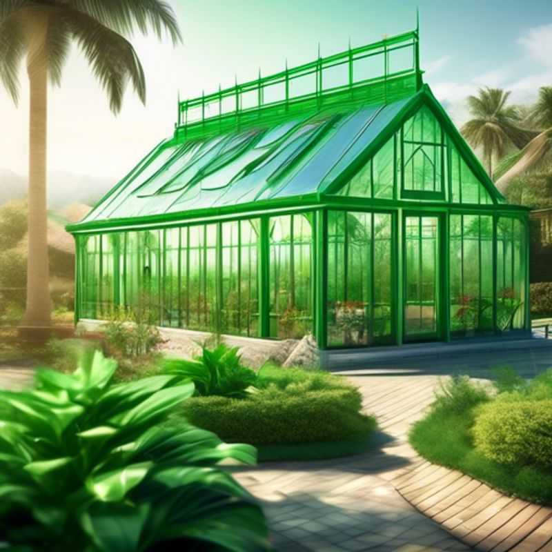 A spacious, green greenhouse, ready for your gardening dreams.