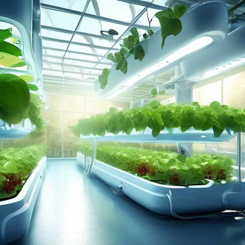 Een binnenshuis hydrocultuursysteem, klaar voor de teelt van verse groenten en kruiden.
