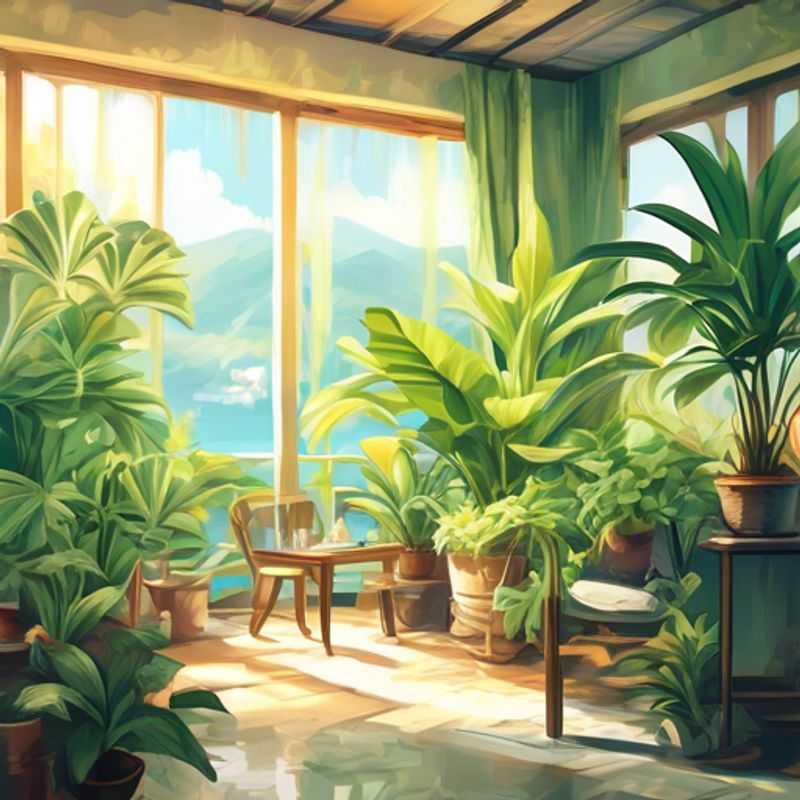 Air purifying plants, showcasing their ability to improve indoor air quality.