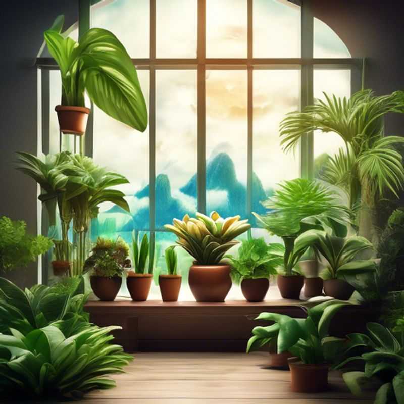 A lush collection of fast-growing houseplants.
