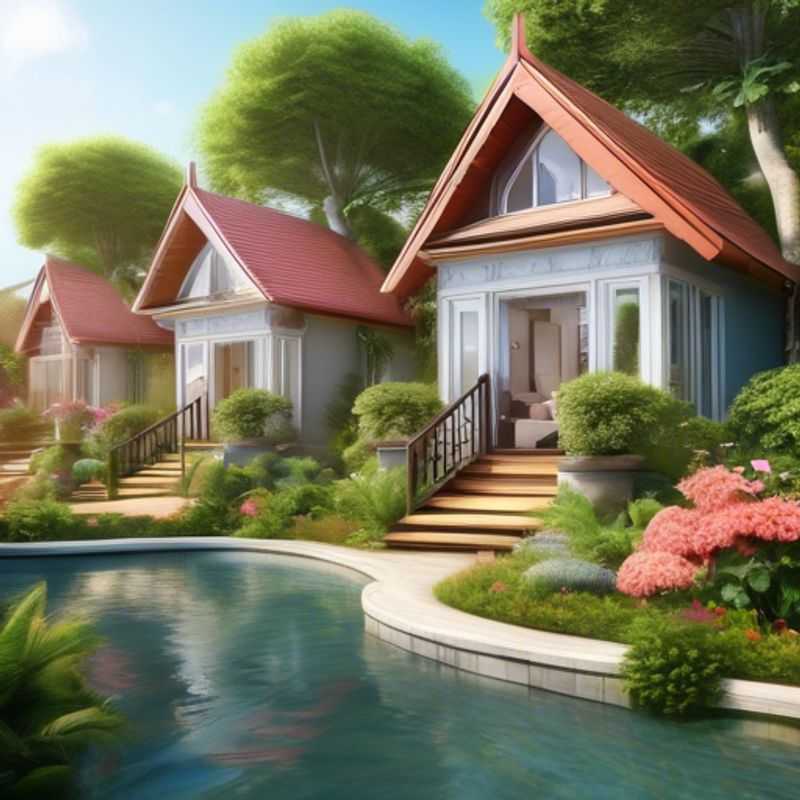 A charming garden house for sale, perfect for those looking to add extra space or a cozy retreat to their property.