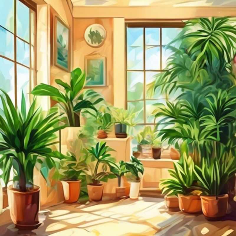A variety of easy-to-care-for houseplants, perfect for beginner plant parents.