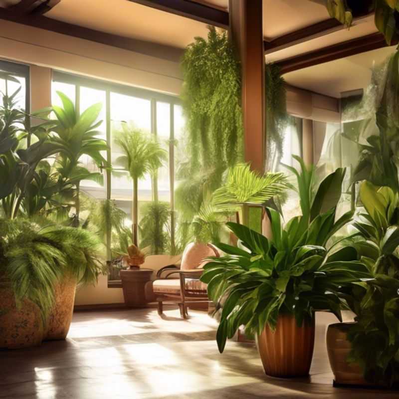 Indoor plants thriving in a shady spot.