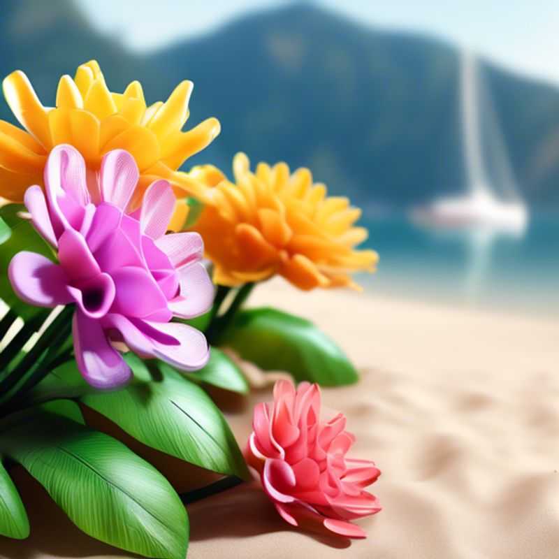 Considere o tamanho e a escala das flores de plástico para garantir que complementem o espaço ao ar livre