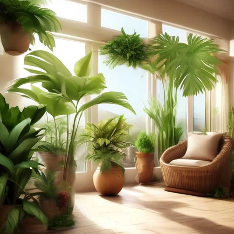 A vibrant collection of house plants, showcasing their diverse shapes, textures, and colors.