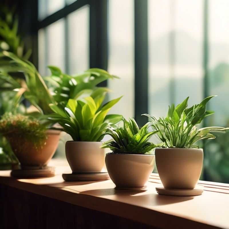 A collection of small indoor plants, perfect for adding a touch of green to your home.