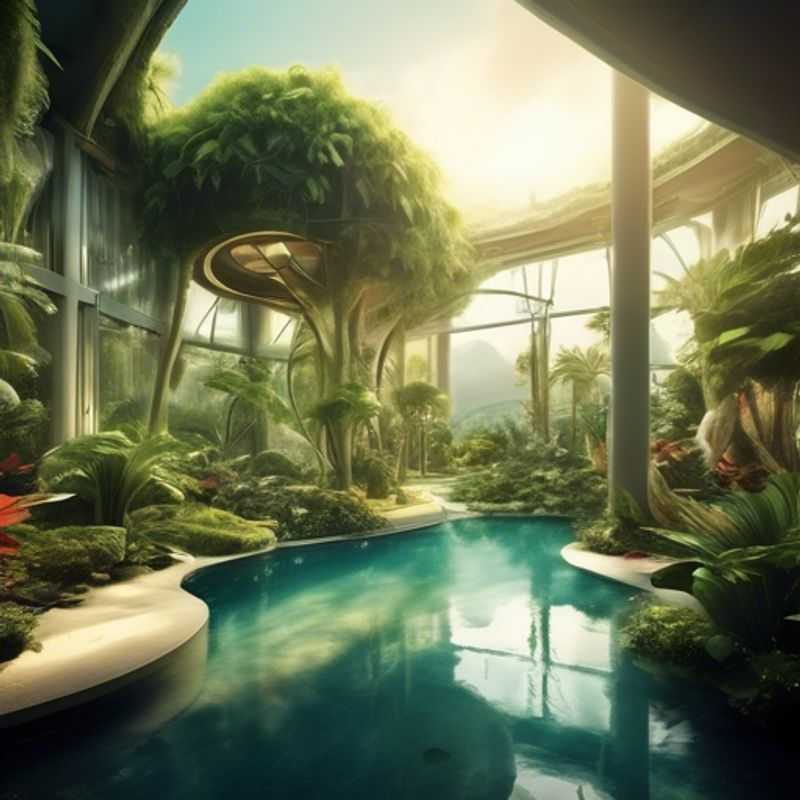 A lush, thriving indoor garden with various plants.