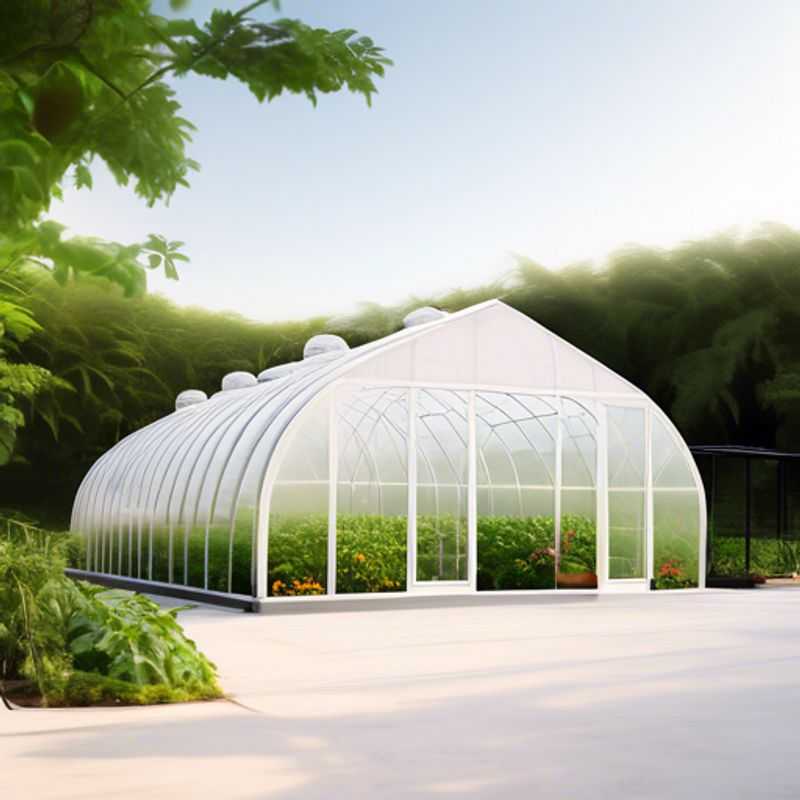 Een hoopkas serre, ideaal voor het kweken van planten en groenten.