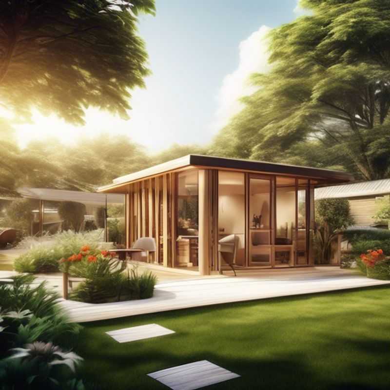 Un bureau de jardin pour travailler à domicile