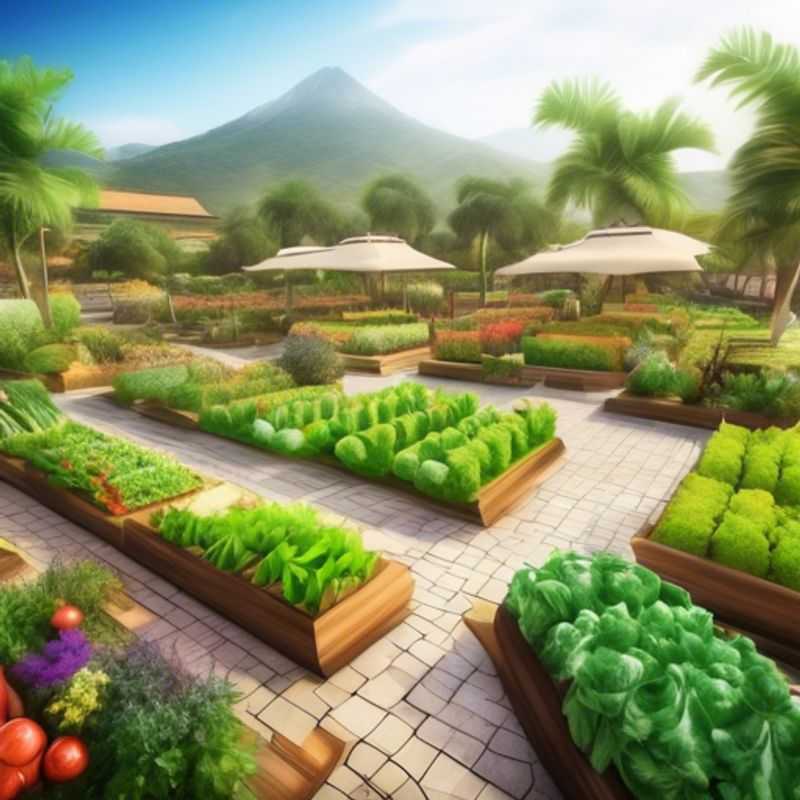 A vibrant vegetable garden bursting with life, ready for planting.