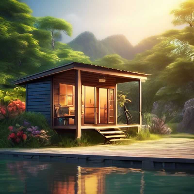 Casa de madeira pequena e aconchegante, perfeita para quem busca um espaço extra.