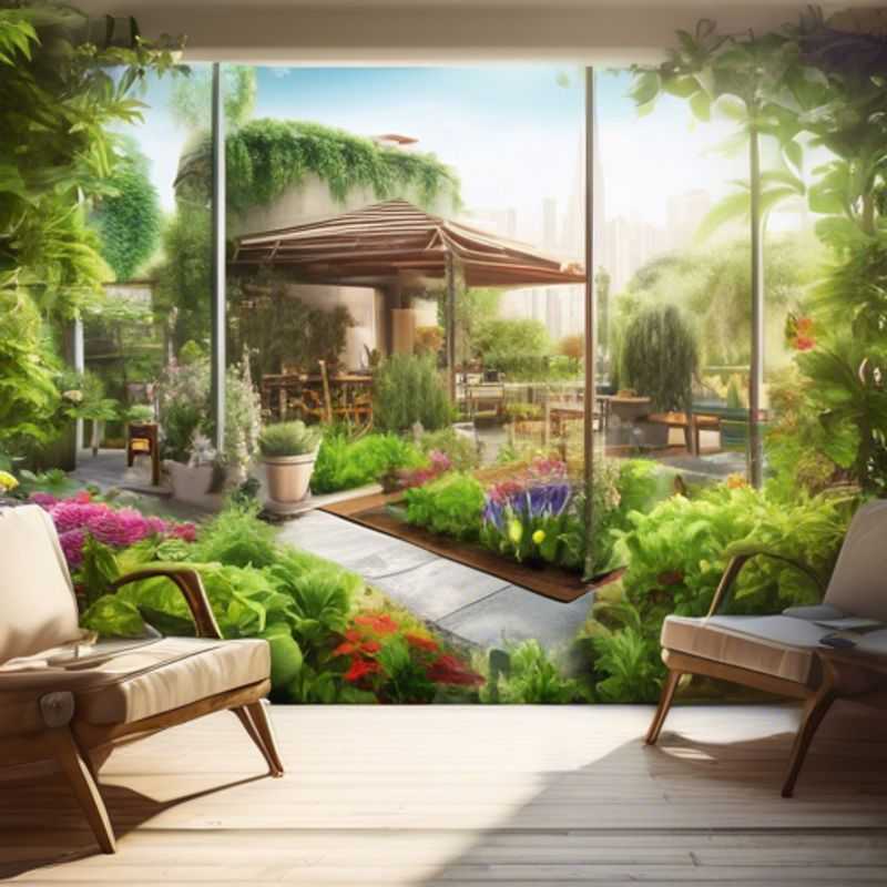 Urban garden prints: a close-up look at vibrant greenery and urban landscapes.