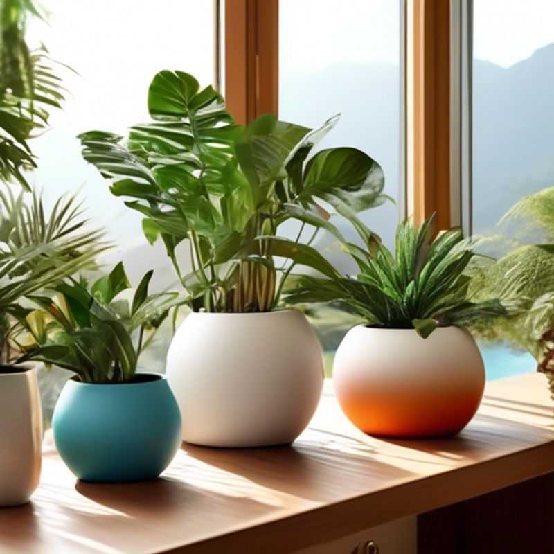 A variety of stylish and functional pots for indoor plants.