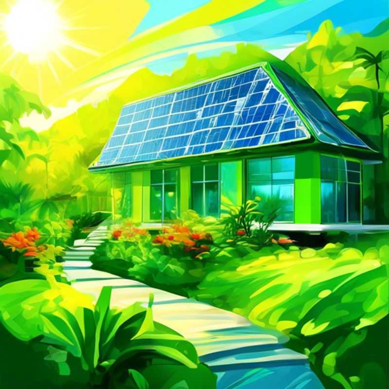 A modern solar greenhouse with large glass panels, showcasing its potential for sustainable food production.