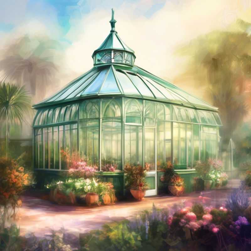 Un invernadero victoriano clásico, ideal para cultivar plantas delicadas y añadir un toque de elegancia a tu jardín.