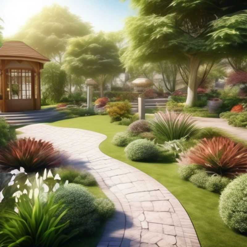 Detailed Garden Design Plans showcasing various landscaping elements.