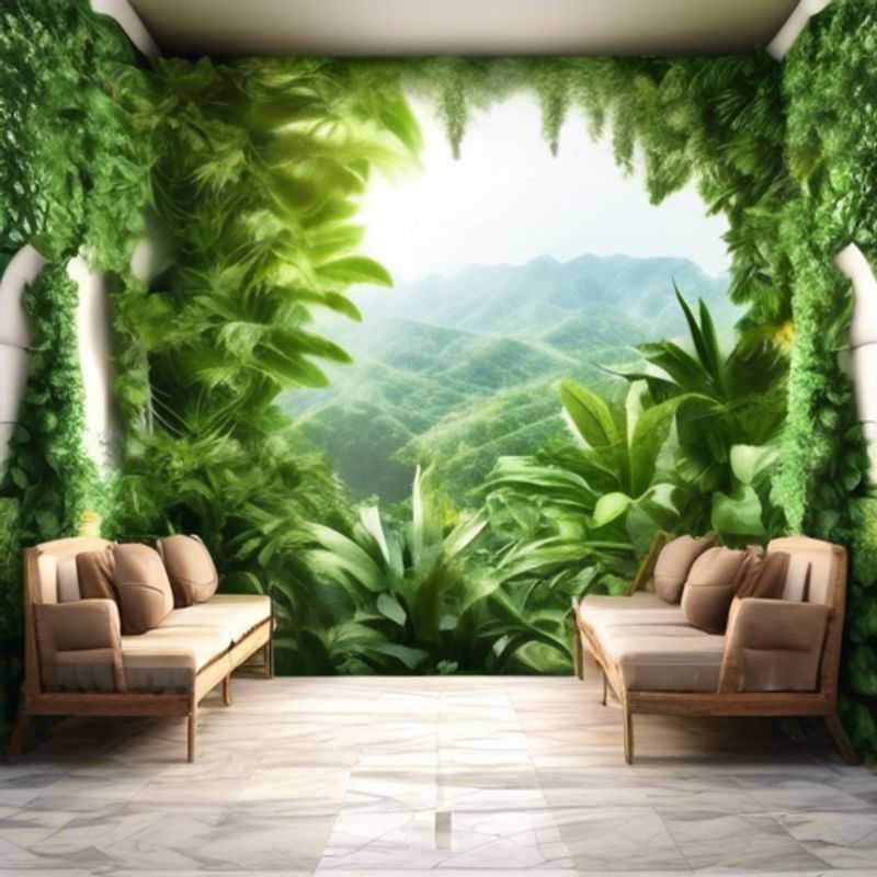 Parede verde decorativa - Decoração de parede com plantas